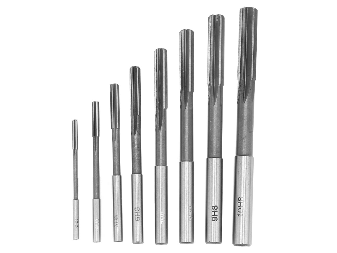 Juego de 8 brocas HSS H8 de vástago recto para máquinas de 3/4/5/6/7/8/9/10 mm