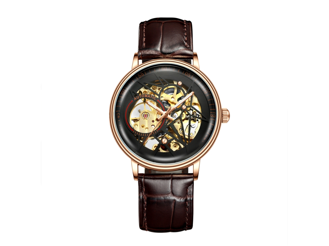 Reloj de mujer MDUG con brazalete de acero, diamantes, 6 agujas, movimiento de cuarzo, color plata y morado.