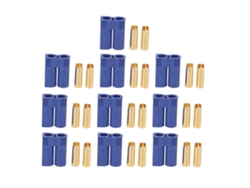 10 Piezas Conectores De Batería Ec5 5.0mm Conector Oro Plug Socket Estable Precisión Alta Para Accesorios De Prueba Electrónica