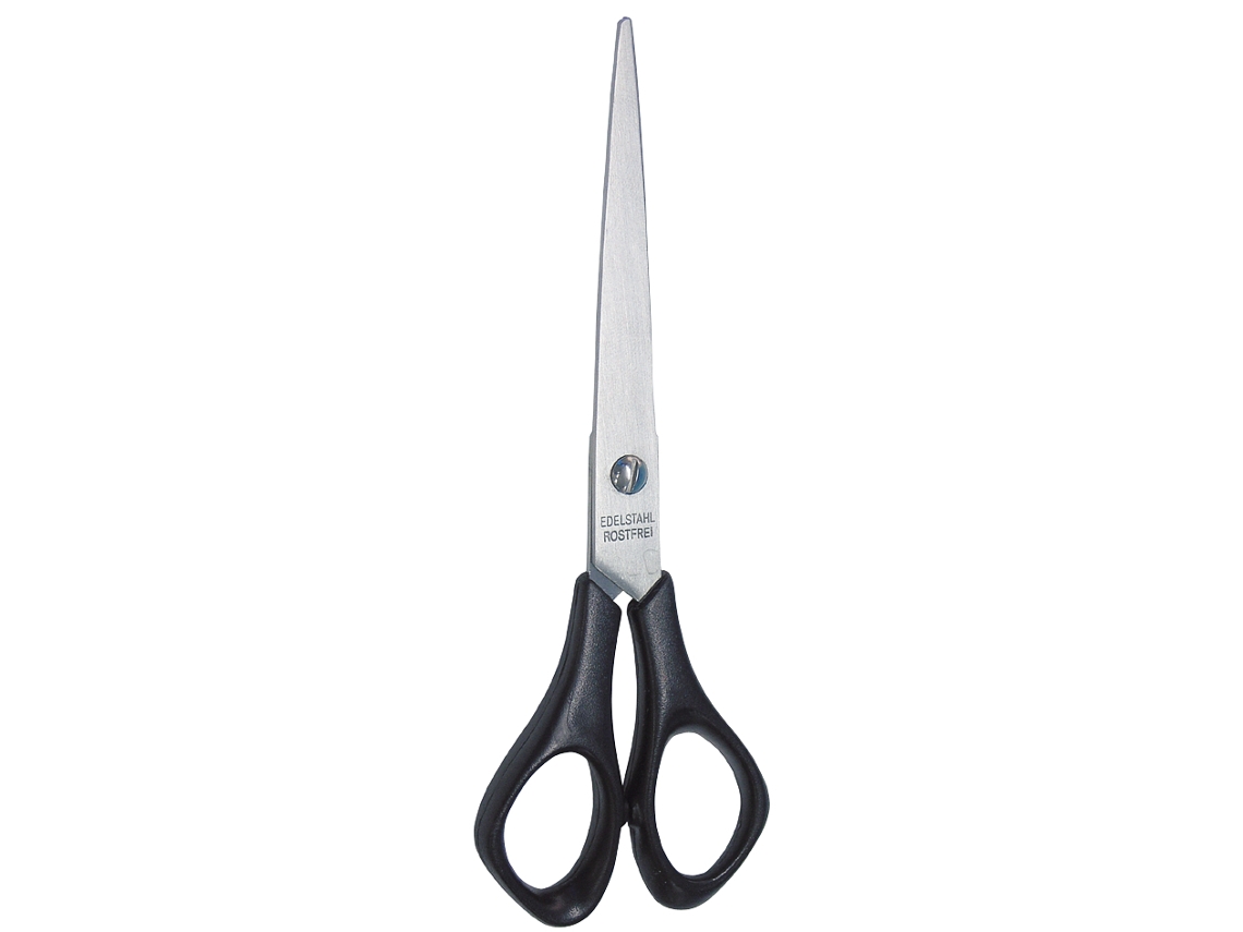 Tijeras Universales WEDO de Acero Inoxidable Puntiaguda Longitud: 160 Mm Negra