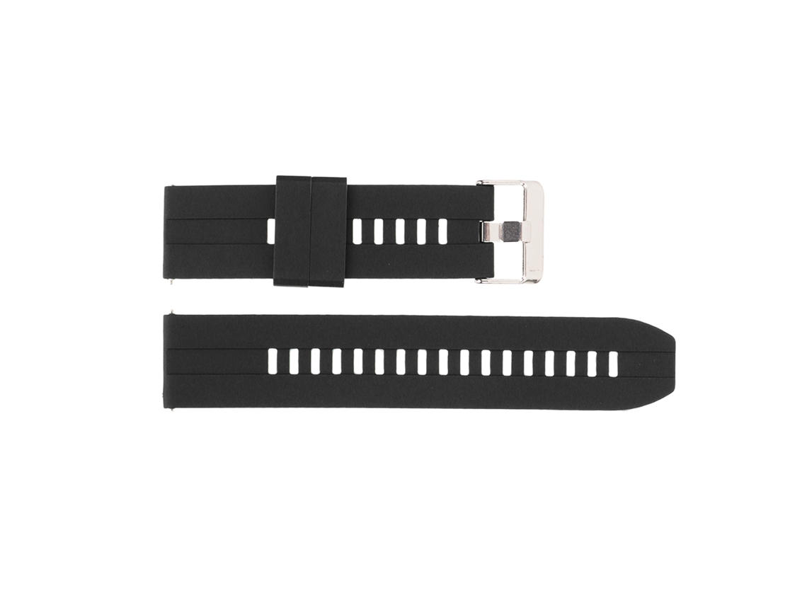 Cinto De Relógio 22mm Universal De Silicone Com Liberação Rápida Para Realme Watch 2 Preto