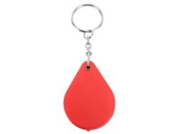 Mini lupa plegable de llavero 10x con anillo rojo