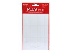 Etiquetas Autoadhesivas Permanentes PLUS OFFICE (Blanco - 13 X 50 mm)