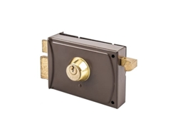 Cerradura Seguridad Sobreponer Pintada Handlock Derecha 125
