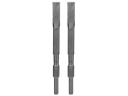 2 Cinceles Planos De 17x280 Mm Para Metal Y Hormigón Con Punta De Carburo.