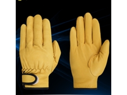 Guantes De Trabajo De Cuero Resistentes Para Jardinería Y Trabajos Diarios, Xxl, Amarillos.
