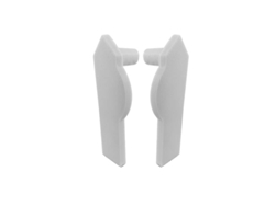 Perfil de rodapié de aluminio Renoplast® C2 con acabado de pared Lr  5cm Gris  Zócalo y perfil de zócalo