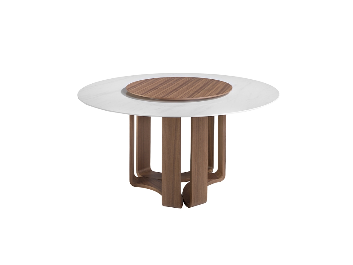 Mesa comedor redonda mármol porcelánico ANGEL CERDA