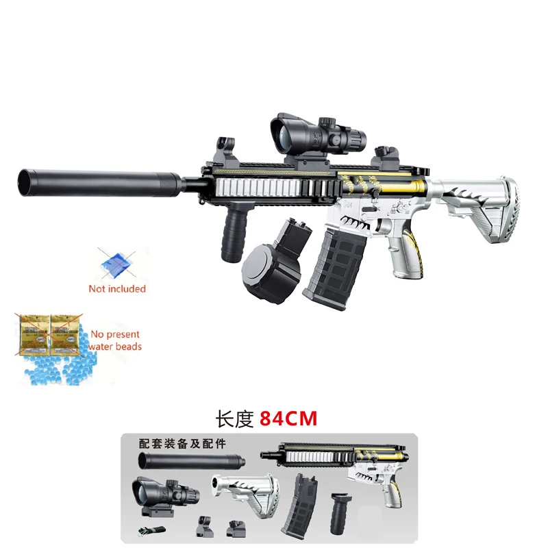 (m416) La M416 Es Una Clásica Pistola De Juguete Manual Que Puede Disparar Bolas De Gel.