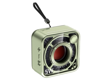 Altavoz Bluetooth Dw12 inalámbrico transparente mini cubo portátil regalo pequeño soporte de audio TF tarjeta verde