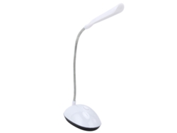 Lâmpada De Mesa Led Para Leitura Infantil 360° Flexível Proteção Ocular Branca