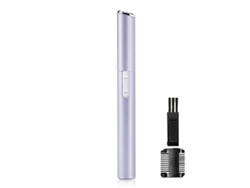 Kit Aparador de Sobrancelhas Elétrico Portátil, Removedor Indolor de Pelos Faciais, Labiais e Das Axilas MDUG (roxo)