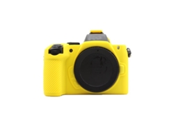 Capa Protetora De Silicone Com Superfície Lisa Para Câmera Nikon Z50ii Amarela