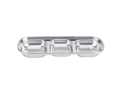 Bol De Acero Inoxidable De 3 Compartimentos Para Especias, Platos Pequeños, Cocina Y Uso Hotelero.