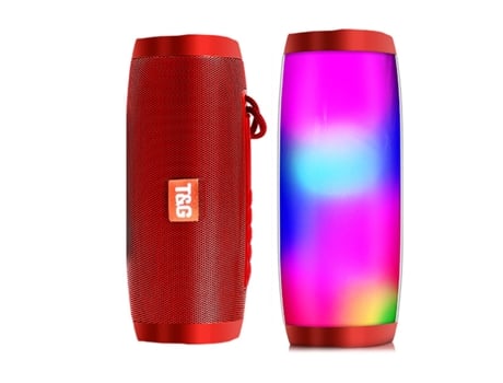 Altavoces portátiles Bluetooth Altavoz sin cable Altavoz Bluetooth Potente Alto Boombox Exterior Hifi Tf Radio Fm con luz LED