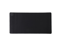 Alfombrilla de ratón grande, impermeable y antideslizante con bordes cosidos para juegos, trabajo y hogar - Negra