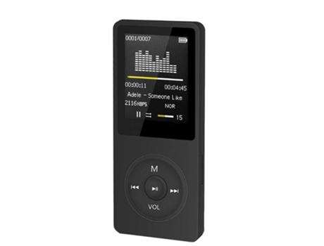 Reproductor de Mp3 Reproductor de Mp4 - En pantalla TFT de 1,8 pulgadas Portátil Negro [Negro]
