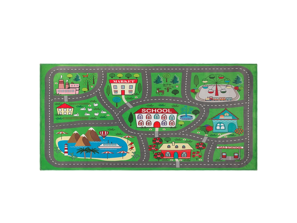 Alfombra para niños BELIANI Tutak de Poliéster Verde 80x150