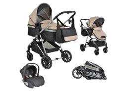 Carrito de bebé trío convertible KALI hasta 22 kg con silla de coche MULTI i-size 40-87 cm de MONI Khaki