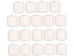 Juego De 100 Mini Cajas De Almacenamiento Transparentes De 3,5 X 3,5 X 2 Cm Para Joyas Y Pendientes.