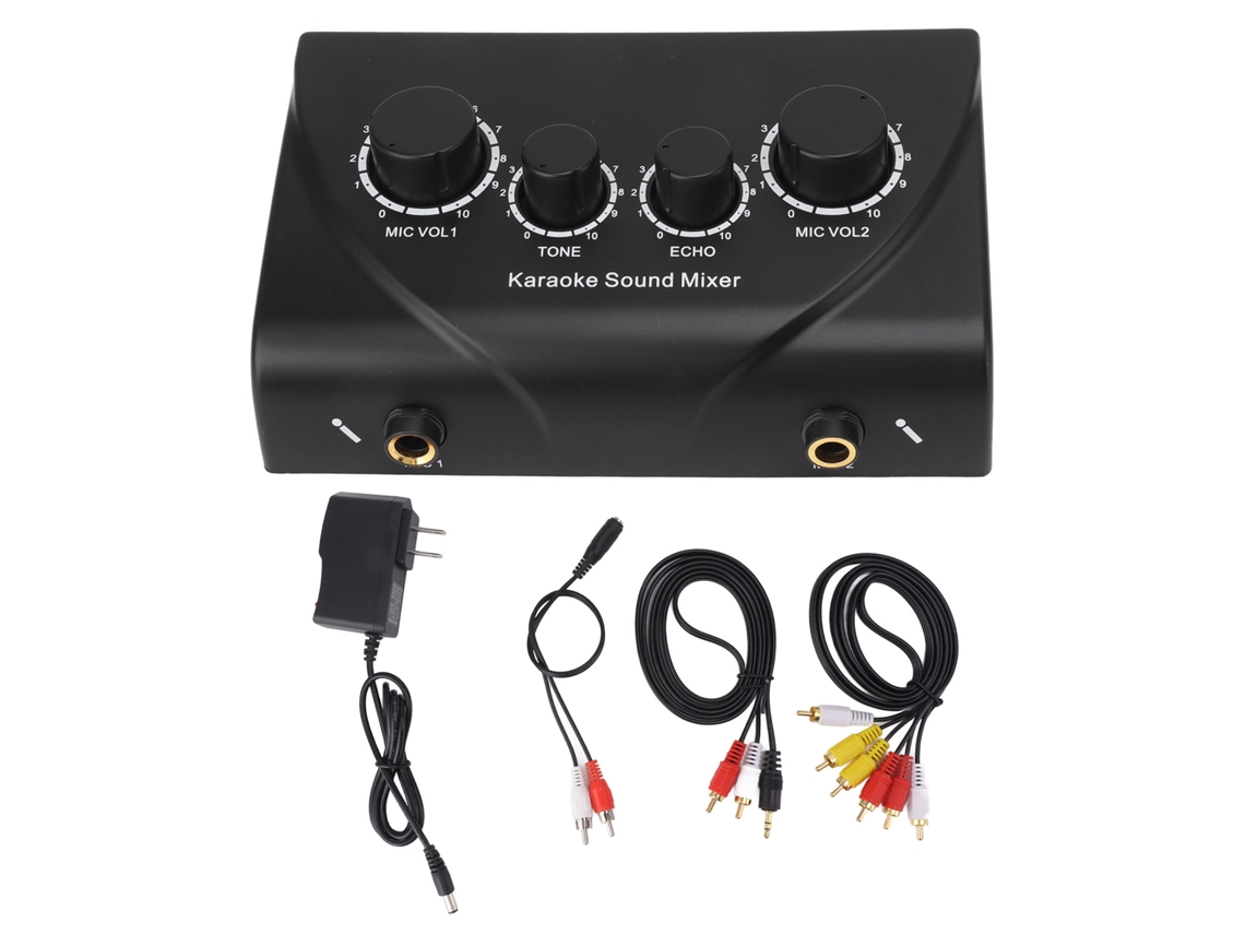 2026-mezclador De Sonido Mini Portátil Para Karaoke, Reuniones Familiares Y Empresas 100‑240v Plug Us
