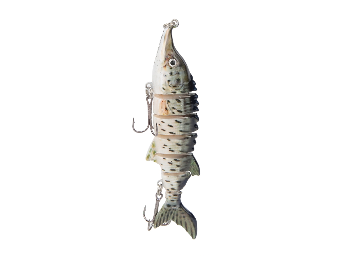 Señuelo De Pesca Artificial De Plástico De 11 Cm Con Anzuelo Multisección, Hundible Y Oscilante Jm040-1