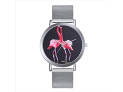Reloj De Cuarzo Con Correa De Acero Estrella Cielo Dial Redondo Pareja Moda