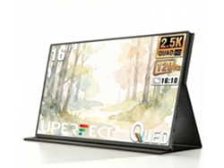 Monitor Portátil Qled Uperfect De 16" Para Creadores: 2560x1600, 120 Hz, Relación De Aspecto 16:10 Con Conectividad Usb-c Y Mini Hdmi.