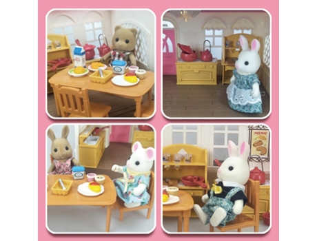 Miniatura de Casa de Muñecas, Bosque de Muebles, Juego de Simulación Familiar Mi