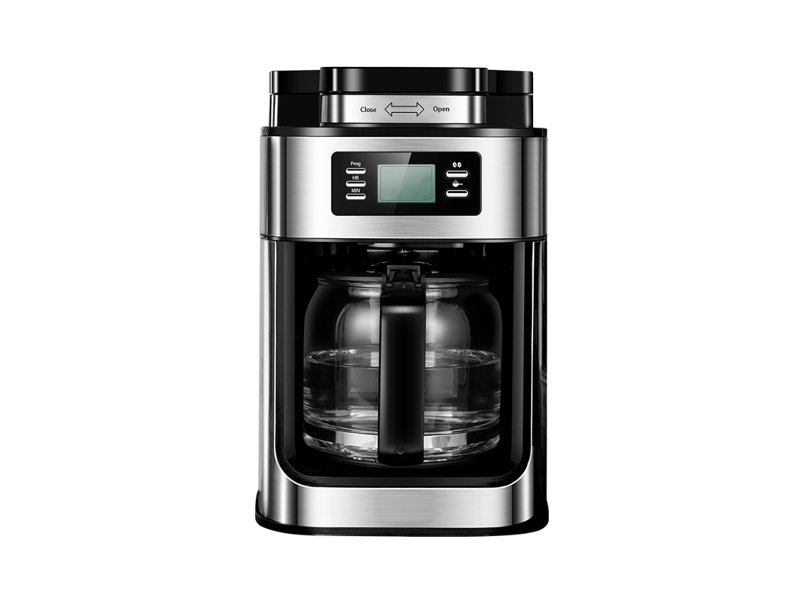 Cafetera automática con molinillo, cafetera de goteo doméstica
