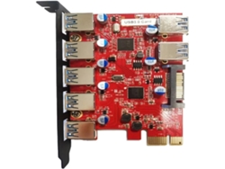 Tarjeta De Expansión Pcie Con 5 Puertos Usb 3.0 Express, De Pci-e A Tipo-c 2, A Y Carga Rápida.