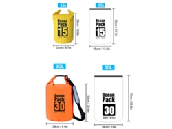 Mochila Impermeable Para Kayak, Camping Y Natación. Bolsa Flotante De Pvc Con Costuras De Alta Frecuencia.