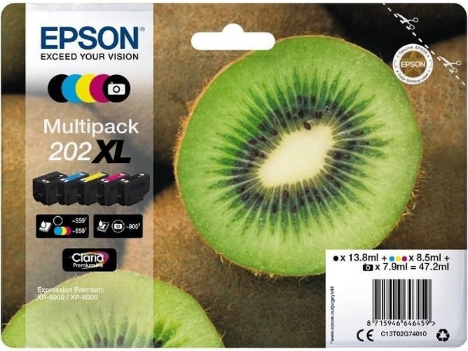Tinta EPSON Multipack 202XL BLA 5 Color