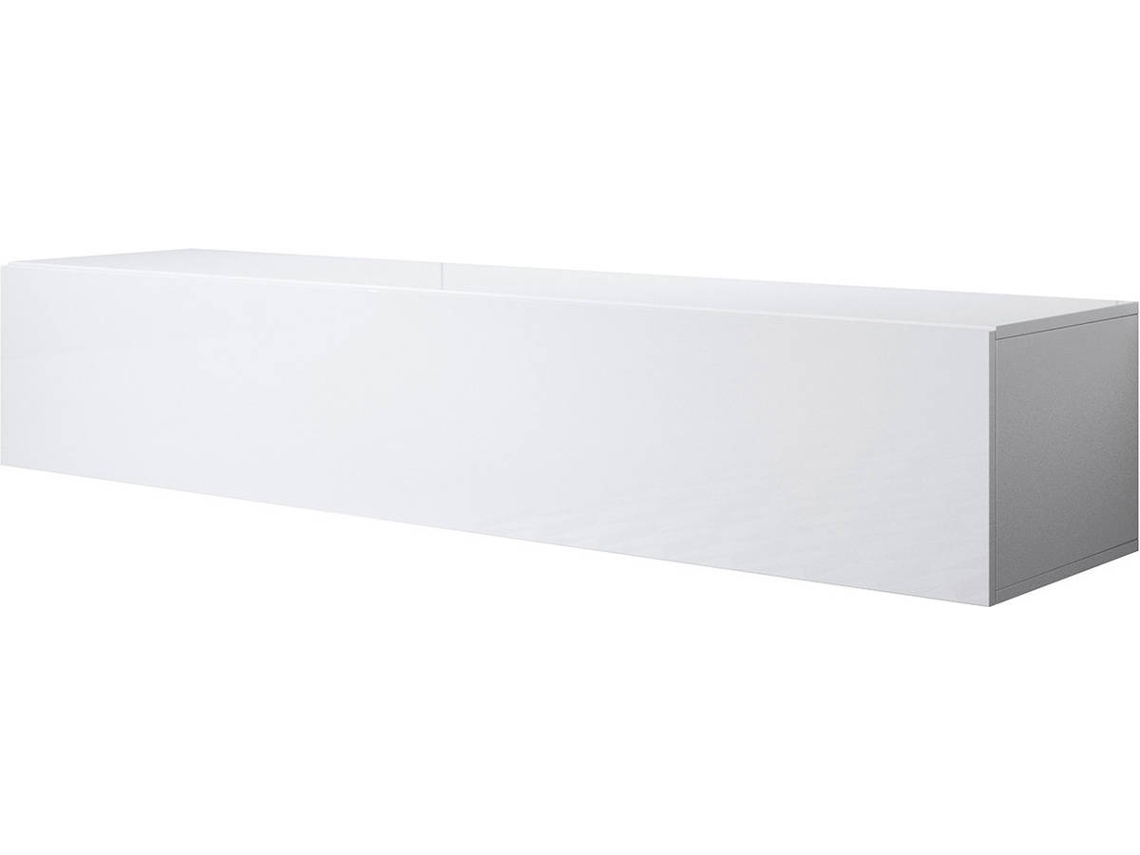 Mueble TV MÓVEIS BONITOS Luke H2 (160x40x30 cm - Blanco - Melamina)