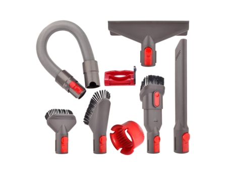 8pcs conjunto de acessório de ferramentas para dyson v15 v11 v10 v7 v8 vermelho