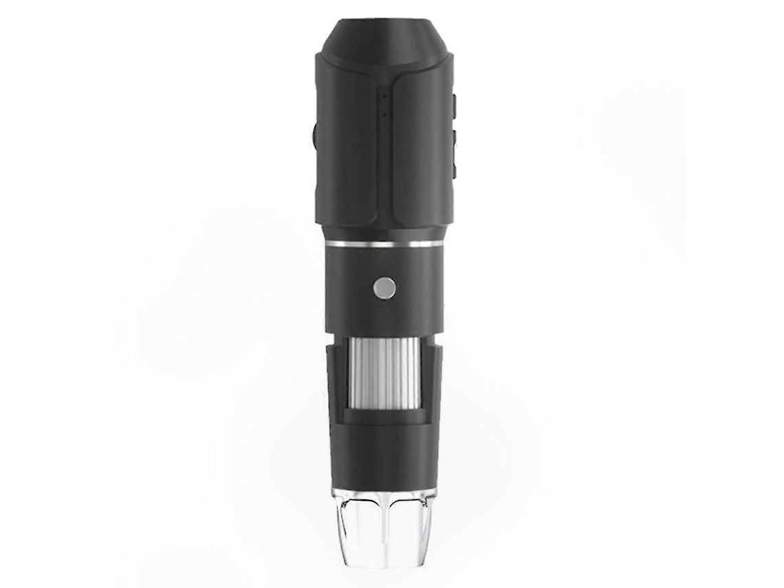 Microscopio digital portátil con conectividad Wi-Fi y USB para uso manual.