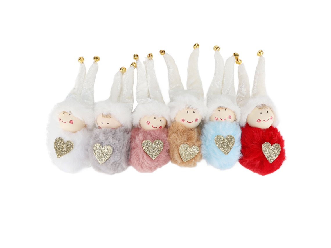 Muñecos De Peluche Decorativos Colgantes Para Árbol De Navidad - Juego De 6
