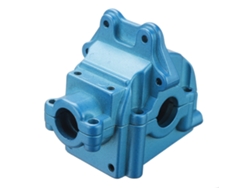 Wltoys 144001 144010 - Caja de engranajes metálica mejorada, piezas para coche RC, azul, plateado y negro