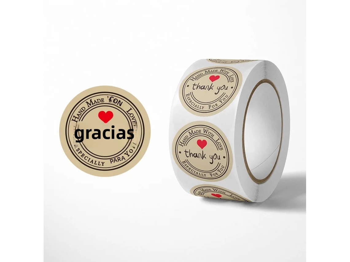 (estilo 3) 500 Etiquetas De Papel Kraft, Adecuadas Para Manualidades Y Decoraciones De Regalos.