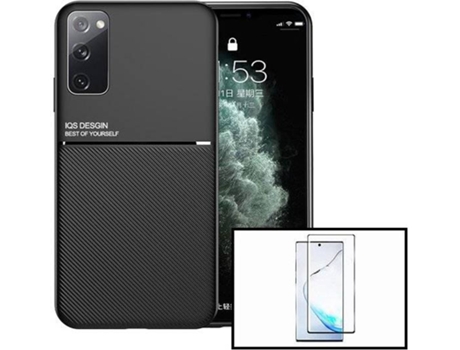Kit Carcasa Magnetic Lux + 5D Full Cover para Samsung Galaxy S20 FE 2022 PHONECARE Negro