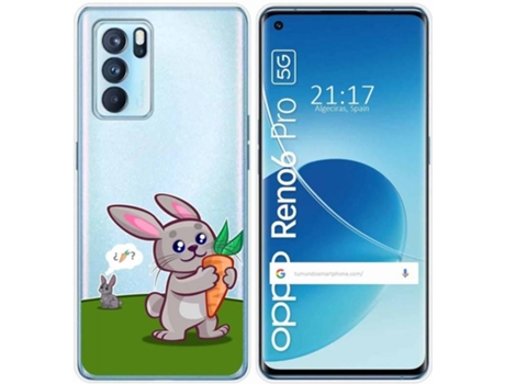 Carcasa Oppo Reno 6 Pro 5G TUMUNDOSMARTPHONE Conejo