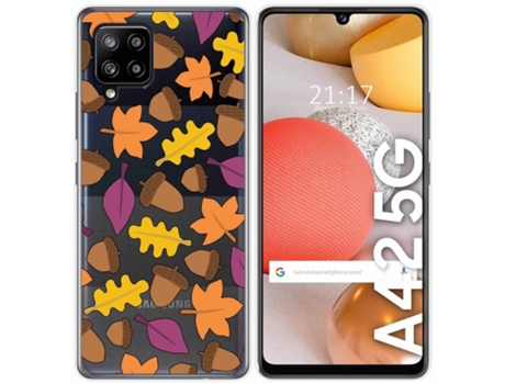 Carcasa Samsung Galaxy A42 5G TUMUNDOSMARTPHONE Dibujos Transparente Multicolor
