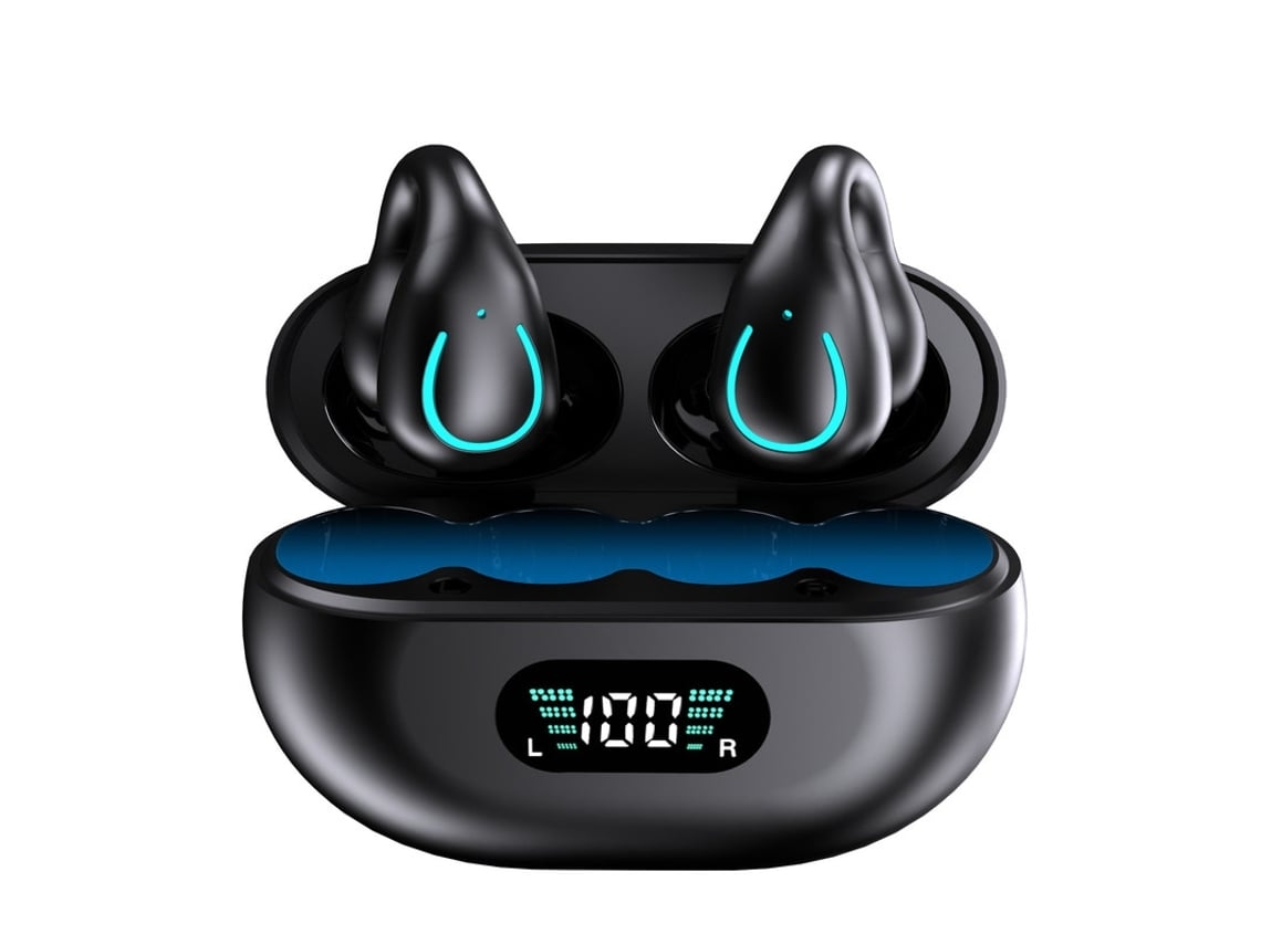 Auriculares Bluetooth inalámbricos verdaderos micrófono 5.3 con cancelación de ruido de llamada Enc negro VEANXIN