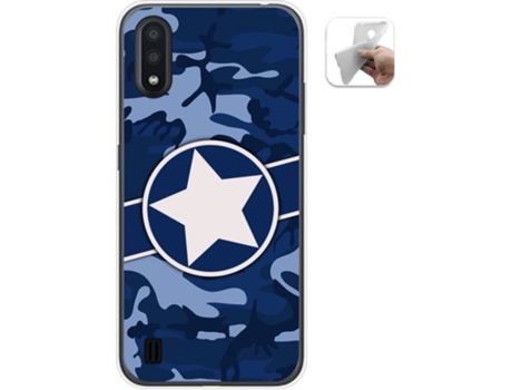 Carcasa Samsung Galaxy A01 TUMUNDOSMARTPHONE Camuflaje 03 Multicolor