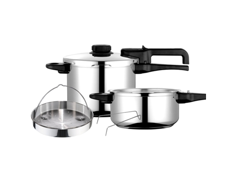 Olla de Presión FAGOR 6 + 4L (17 cm, 11 cm - Acero Inoxidable - Plata)