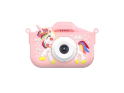 Cámara digital Chrui con enfoque 8x y grabación de vídeo, pantalla IPS de 2,0 pulgadas (rosa)