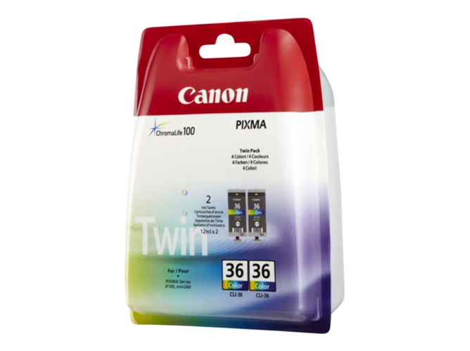 Pack 2 Cartuchos de tinta Original CANON CLI-36