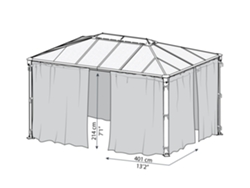 CANOPIA Mosquitera para Cenador Martinica 4X2,2 m