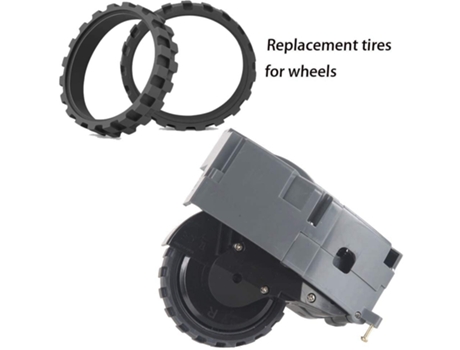Paquete de 10 piezas de repuesto, accesorios compatibles con IRobot Roomba E5 E6 E7 I7 I7 Series rueda de goma antideslizante
