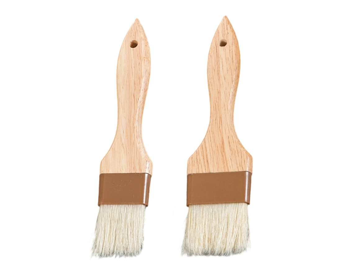Pinceles Para Hornear Con Huevo, Resistentes Al Calor, De Cerdas Naturales Duraderas, Para Barbacoa, Multifuncionales Para Asar Y Freír En Interiores